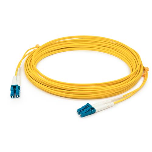 Picture of 72m LC (Male) to LC (Male) OS2 Straight Yellow Duplex Fiber LSZH Patch Cable