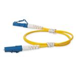 Picture of 0.15m LC (Male) to LC (Male) Straight Yellow OS2 Simplex OFNR (Riser-Rated) Patch Cable