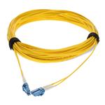 Picture of 36m LC (Male) to LC (Male) OS2 Straight Yellow Duplex Fiber OFNR (Riser-Rated) Patch Cable