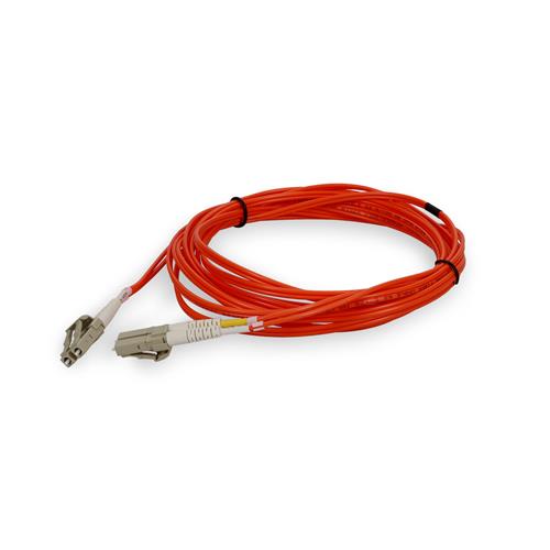 Picture of 5m HP® 221692-B22 Compatible LC (Male) to LC (Male) Orange OM1 Duplex Fiber OFNR (Riser-Rated) Patch Cable