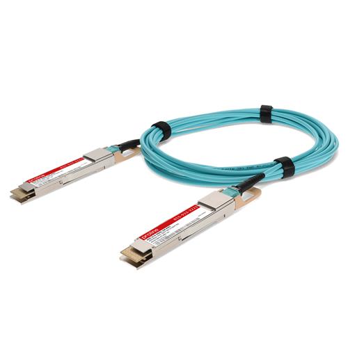 Picture for category Arista Networks® AOC-D-D-400G-1M Compatible TAA 400GBase-AOC QSFP-DD to QSFP-DD Active Optical Cable (850nm, MMF, 1m)