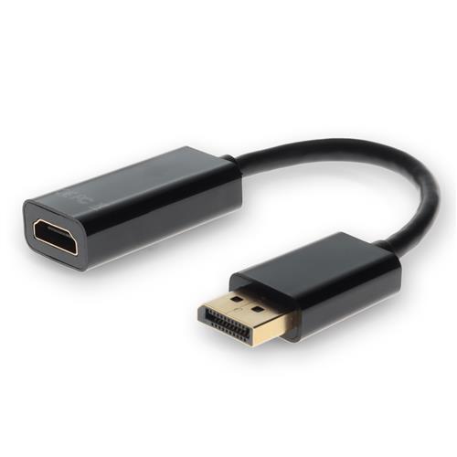 Picture of HP® BP937AA Compatible DisplayPort 1.2 Male to HDMI 1.3 Female Black Adapter Requires DP++ Max Resolution Up to 2560x1600 (WQXGA)