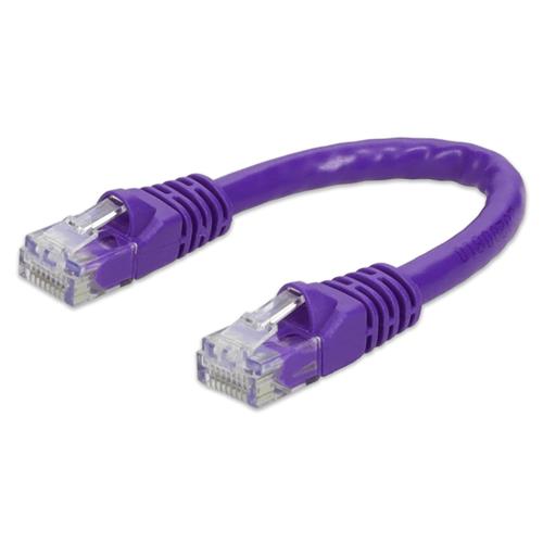 Picture for category 6in RJ-45 (Male) to RJ-45 (Male) Cat6 Straight Purple UTP Copper PVC Patch Cable