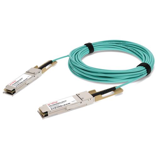 Picture for category Arista Networks® to Juniper Networks® Compatible TAA 100GBase-AOC QSFP28 Active Optical Cable (850nm, MMF, 7m)