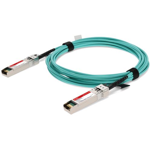 Picture for category HP® JD092B to Intel® E10GSFPSR Compatible TAA 10GBase-AOC SFP+ Active Optical Cable (850nm, MMF, 7m)