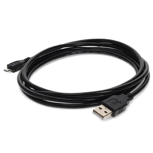 Picture for category 0.3m USB 2.0 (A) Male to Micro-USB 2.0 (B) Male Black Cable