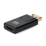 Picture of HP® BU989AV Compatible DisplayPort 1.2 Male to HDMI 1.3 Female Black Adapter Requires DP++ Max Resolution Up to 2560x1600 (WQXGA)