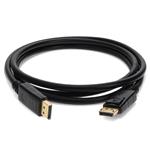 Picture of 5PK 10ft DisplayPort 1.2 Male to Male Black Cables Max Resolution Up to 3840x2160 (4K UHD)