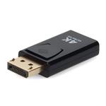 Picture of 5PK DisplayPort 1.2 Male to HDMI 1.3 Female Black Adapters Requires DP++ Max Resolution Up to 2560x1600 (WQXGA)