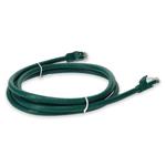 Picture of 50cm RJ-45 (Male) to RJ-45 (Male) Cat6A Straight Booted, Snagless Green UTP Copper PVC Patch Cable