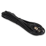 Picture of 10ft NEMA 1-15P Male to C7 Female 18AWG 100-250V at 10A Black Power Cable