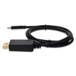 Picture of 6ft USB 3.1 (C) Male to DisplayPort Male Black Cable