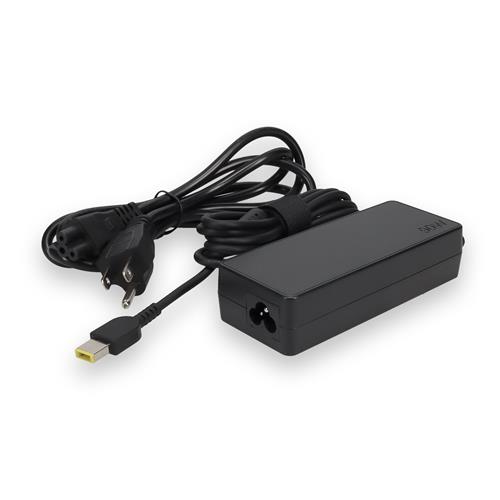 Picture of Lenovo® 0B46994 Compatible 90W 20V at 4.5A Black Slim Tip Laptop Power Adapter and Cable