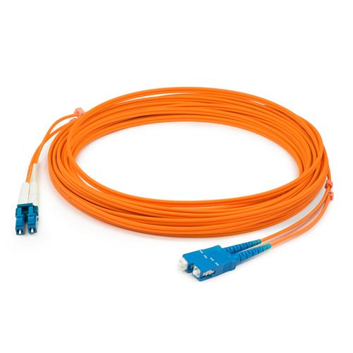 Picture for category 15m HP® 221691-B23 Compatible LC (Male) to SC (Male) OM1 Straight Orange Duplex Fiber OFNR (Riser-Rated) Patch Cable