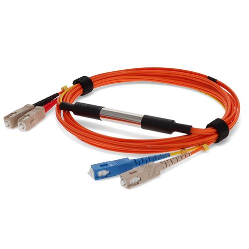 Picture for category 2m Cisco® CAB-GELX-625-2M Compatible SC (Male) to SC (Male) Orange OM1 & OS1 Duplex Fiber Mode Conditioning Cable
