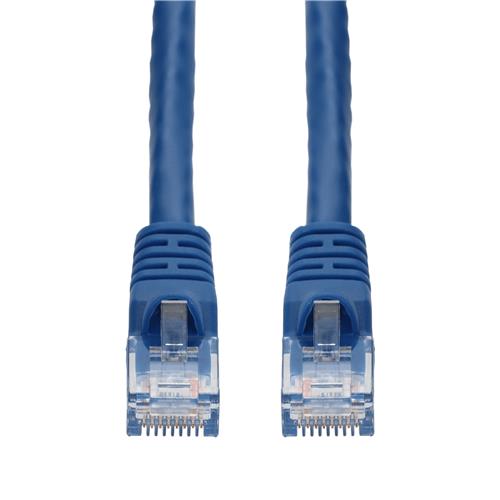 Picture for category 6in RJ-45 (Male) to RJ-45 (Male) Cat5e Straight Booted, Snagless Blue UTP Copper PVC Patch Cable