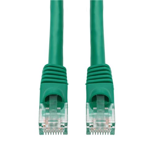 Picture for category 6in RJ-45 (Male) to RJ-45 (Male) Cat5e Straight Booted, Snagless Green UTP Copper PVC Patch Cable