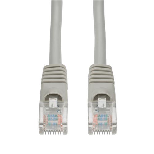 Picture for category 6in RJ-45 (Male) to RJ-45 (Male) Cat5e Straight Booted, Snagless Gray UTP Copper PVC Patch Cable