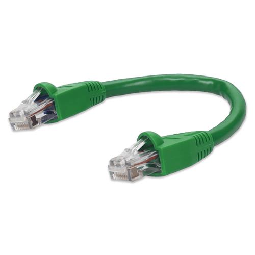 Picture for category 6in RJ-45 (Male) to RJ-45 (Male) Cat6A Straight Green UTP Copper PVC Patch Cable
