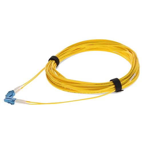 Picture of 20m LC (Male) to LC (Male) OS2 Straight Yellow Duplex Fiber OFNR (Riser-Rated) Patch Cable