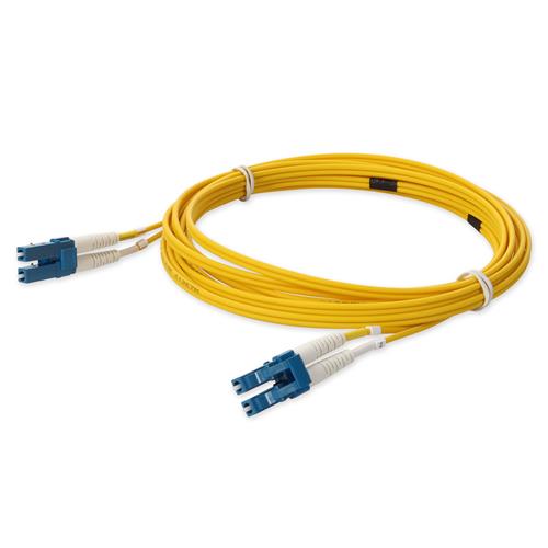 Picture of 7.5m LC (Male) to LC (Male) OS2 Straight Yellow Duplex Fiber LSZH Patch Cable