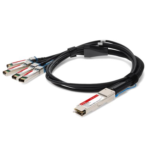 Picture of Cisco® QSFP-4SFP25G-CU3M to Intel® XXVDACBL3M Compatible 100GBase-CU QSFP28/4xSFP28 Direct Attach Cable (Passive Twinax, 3m)
