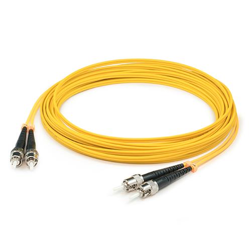 Picture for category 64m ST (Male) to ST (Male) OS2 Straight Yellow Duplex Fiber Plenum Patch Cable