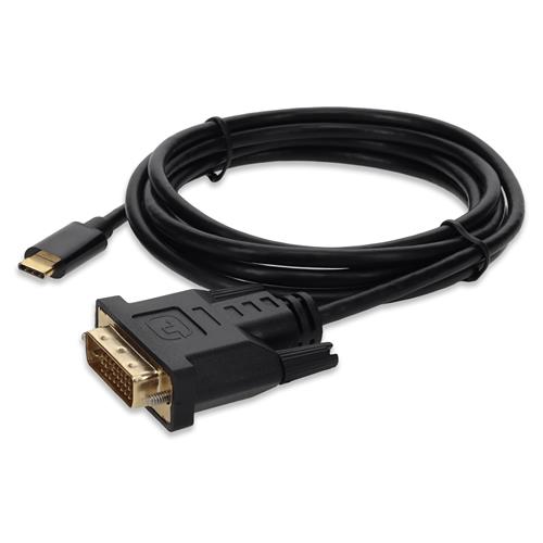 6ft USB 3.1 (C) Male to DVI-D Dual Link (24+1 pin) Male Black Cable Max  Resolution Up to 2560x1600 (WQXGA), Your Fiber Optic Solution