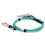 Picture of IBM® 00YL667 Compatible TAA Compliant 40GBase-AOC QSFP+ to 4xSFP+ Active Optical Cable (850nm, MMF, 1m)