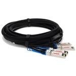 Picture of Extreme Networks® 10202 Compatible TAA Compliant 40GBase-CU QSFP+ to 4xSFP+ Direct Attach Cable (Passive Twinax, 1m)