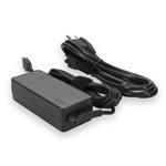 Picture of Lenovo® 4X20E53336 Compatible 65W 20V at 3.25A Black Slim Tip Laptop Power Adapter and Cable