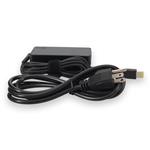 Picture of Lenovo® 4X20E53336 Compatible 65W 20V at 3.25A Black Slim Tip Laptop Power Adapter and Cable