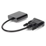 Picture of DVI-D Single Link (18+1 pin) Male to VGA Female Black Active Adapter Max Resolution Up to 1920x1200 (WUXGA)