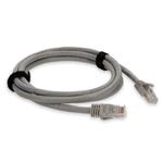 Picture of 50cm RJ-45 (Male) to RJ-45 (Male) Cat6A Straight Booted, Snagless Gray UTP Copper PVC Patch Cable