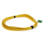 Picture of 20m ASC (Male) to LC (Male) OS2 Straight Yellow Duplex Fiber OFNR (Riser-Rated) Patch Cable