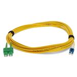 Picture of 20m ASC (Male) to LC (Male) OS2 Straight Yellow Duplex Fiber OFNR (Riser-Rated) Patch Cable