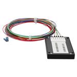 Picture of 4 Channel DWDM Mux Demux Splice Cartridge, Channels 29-32, with Monitor port and Express port