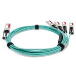 Picture of Arista Networks® CAB-Q-S-AOC-3M to HP® JD092B-AOC3M Compatible TAA 40GBase-AOC QSFP+/4xSFP+ Active Optical Cable (850nm, MMF, 3m)