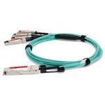 Picture of HP® 721070-B21-2M to Cisco® SFP-10G-AOC2M Compatible 40GBase-AOC QSFP+/4xSFP+ Active Optical Cable (850nm, MMF, 2m)