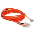 Picture of 3m LC (Male) to SC (Male) OM1 Straight Orange Fiber OFNR (Riser-Rated) Patch Cable